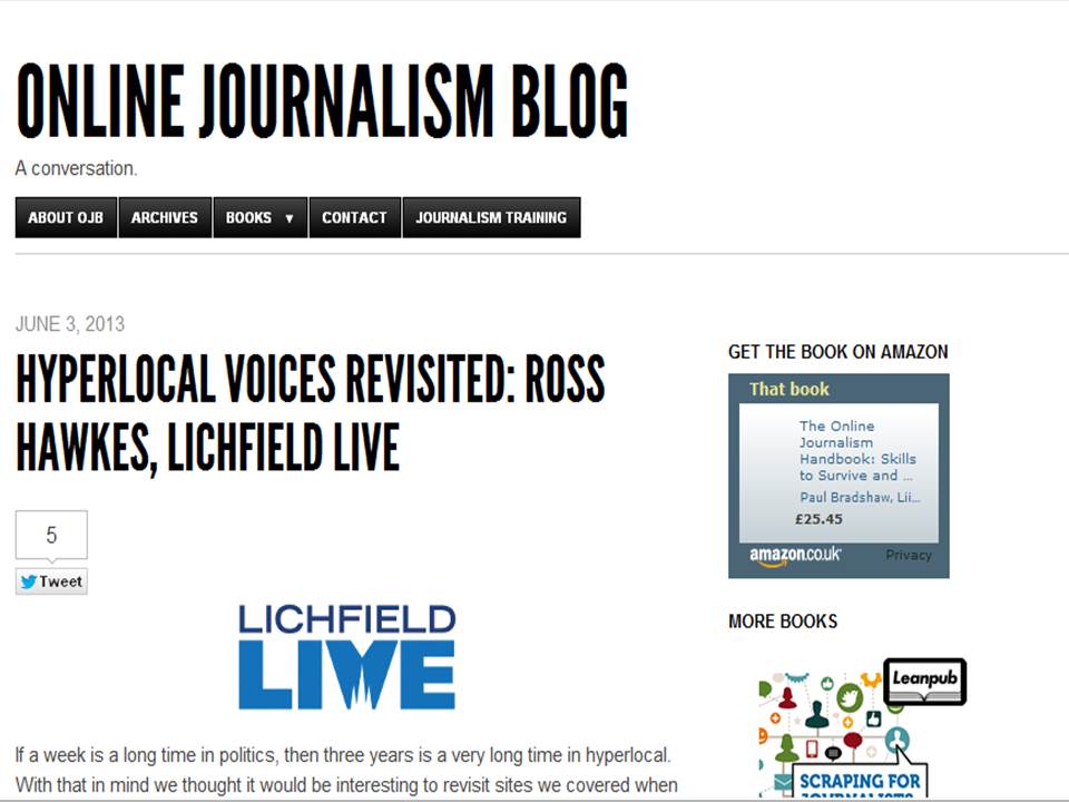 Online journalism blog